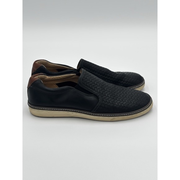 Johnston & Murphy McGuffey 2 Woven Leather Slip On Shoes Men\'s Size 9.5 M
